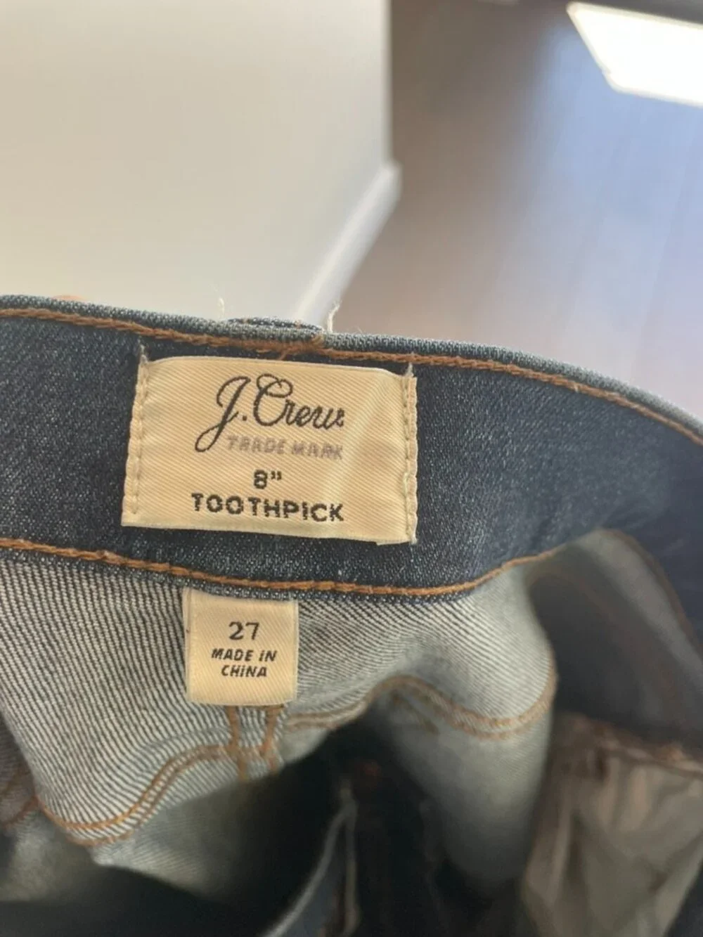 J.Crew Toothpick Skinny Jeans Blue Denim 8
